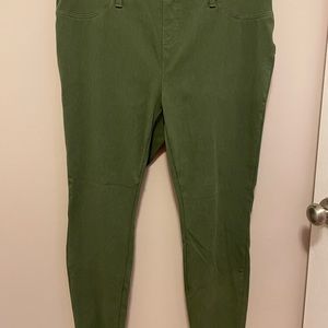 Terra & Sky Green Ankle Length Jeggings
